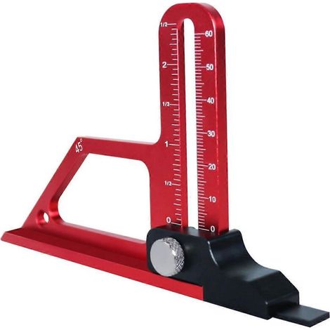 Jauge de hauteur pour table de défonceuse 0-60 mm, jauge de profondeur réglable pour scie circulaire --- (1/5)