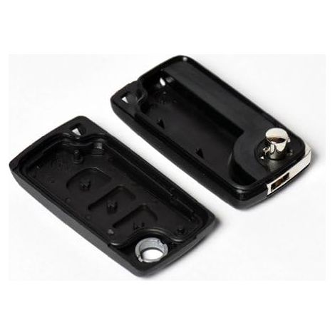 CE0523 Komplettes Schlüsselgehäuse-Set, kompatibel mit Peugeot 207, 308, 407, Partner und Citroën Berlingo C5, 3-Tasten-Fernbedienungsgehäuse (Kofferraum) – Schlüsselbart nicht enthalten (1/4)