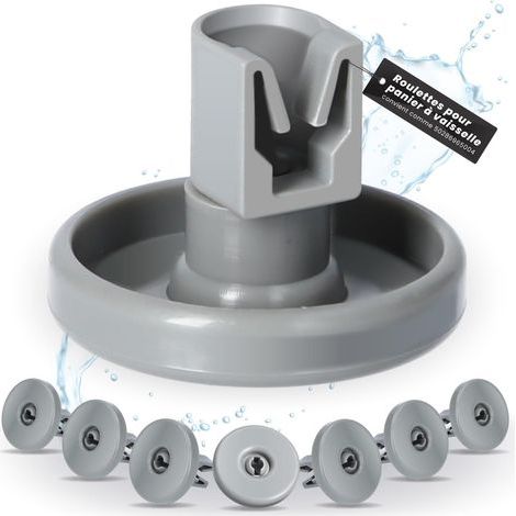 rodillos, cesta inferior, plástico resistente, 40 mm, lavavajillas AEG (1/5)
