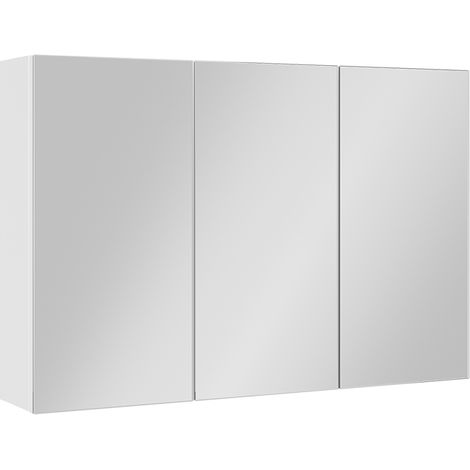 Specchio contenitore bagno Lavia, Bianco, 90 x 60.2 cm, Vicco (1/5)