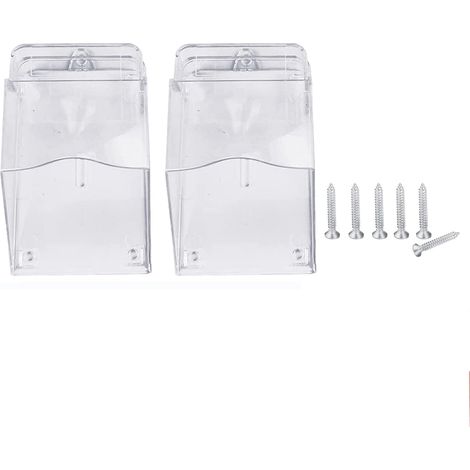 Protecteur Etanche Pour Bouton De Sonnette Sans Fil - 12 x 10 x 5 cm - ABS Résistant Aux Intempéries - 2 Pièces (1/5)
