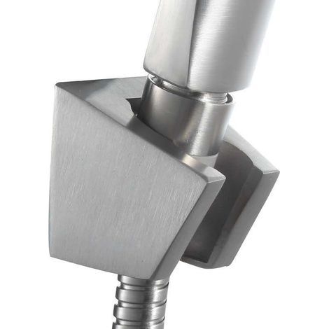 Supporto per doccetta in acciaio inox SUS304, base fissa, accessori doccia regolabili (1/5)