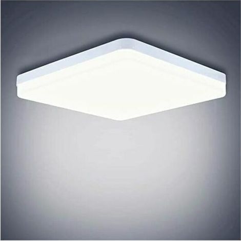 RHG Plafonnier LED 48W 4320Lm Facile à Installer Lampes de Plafond pour Chambres Modernes Salons Cuisine Blanc Froid 6500K Carré 30 30 4cm (1/5)