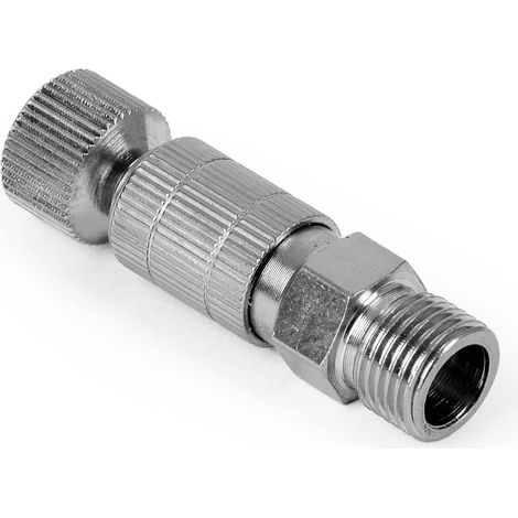Wiltec Raccordo a innesto rapido per tubo da aerografo con filetto esterno 9,51 mm Tubo dell’aria