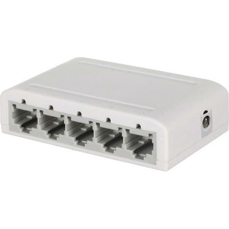 Commutateur de données Gigabit à 5 ports, concentrateur réseau, répartiteur Ethernet, Plug & Play -- (1/5)