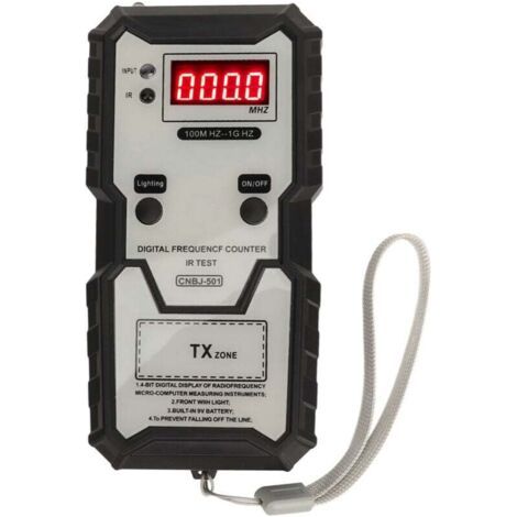 Testeur de Fréquence pour Clés à Distance Infrarouge 100 MHz à 1 GHz Affichage Numérique Haute Précision (1/4)