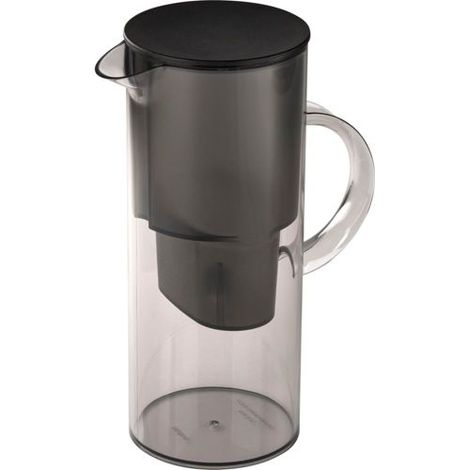 Stelton Wasserkaraffe mit Filter rauchgrau 2 Liter