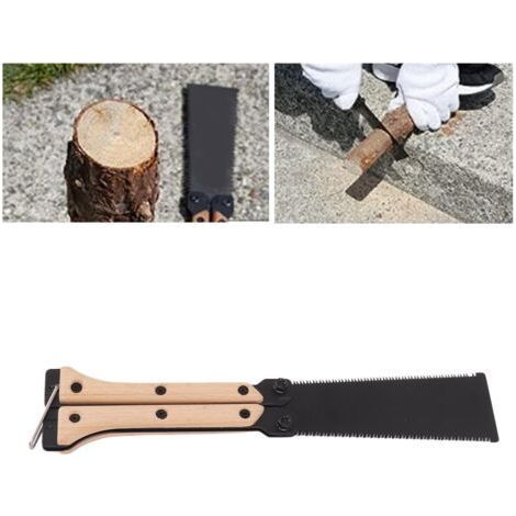 Sierra plegable manual de 25 cm para jardín al aire libre Trabajo rápido en casa (1/4)