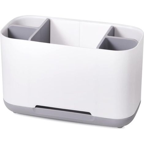 Porta spazzolino elettrico, organizer per spazzolino da bagno, supporto per spazzolino, porta spazzolino con foro di drenaggio e fondo antiscivolo per lavabo. (1/5)