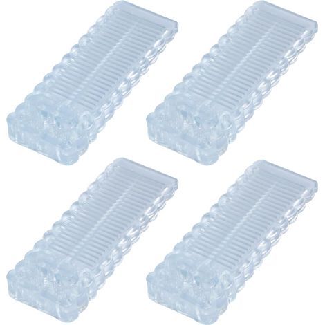 Cale Porte Sol Caoutchouc, 4 Pièces Antidérapante Bloc Arrêts de Portes Durables Butee de Portail Bloque Butoir de Porte Empilables pour Tous Types de Sols en Intérieur et Extérieur (1/5)