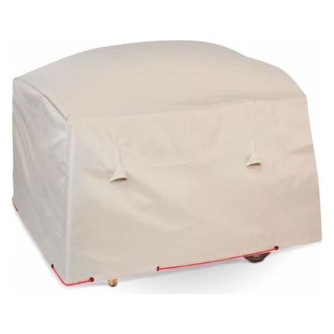 Housse barbecue plancha polyester taupe 102x46x92 cm, protection extérieure imperméable, housse de couverture pour gril, résistante aux UV, format 102x46x92, idéale pour plancha à gaz ou charbon, usag (1/5)