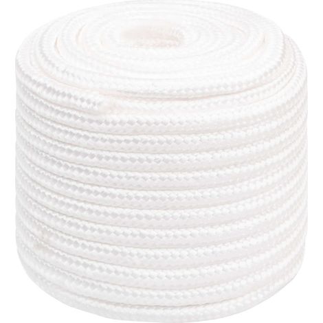 Corde utilitaire polyvalente 18 mm 50 m Blanc PP vidaXL (1/5)
