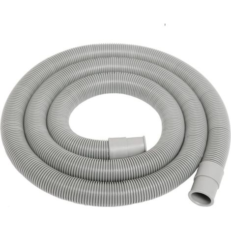 Schläfer 262103 Tubo Flessibile di Scarico Corrugato per Acqua Lavatrice e Lavastoviglie, Ø 19/22mm, Lunghezza 3 Metri con Staffa di Fissaggio