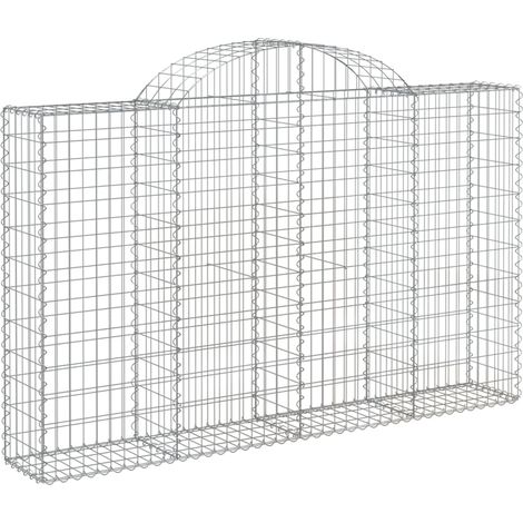 Maison Exclusive - Gabione mit Hochbogen 200x30x120/140 cm Verzin