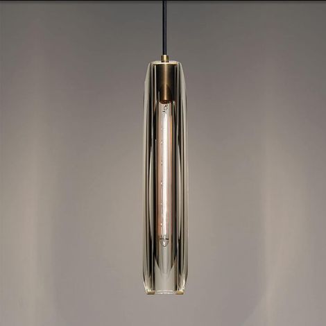 Suspension Moderne en Verre, Lampes Suspendues d’île, Petit Lustre de Luxe en Cristal à Tête Unique (1/5)