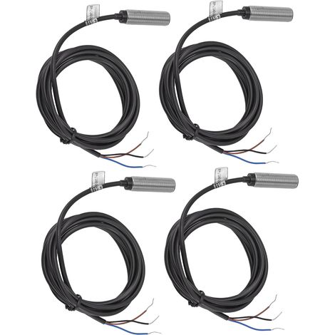 Lot de 4 Capteurs inductifs 12mm NPN DC 3 fils NO 6-36V, détecteur de proximité sans contact, portée 2mm (1/5)