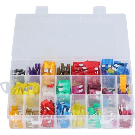 Kit de remplacement de fusibles PES, 300 pièces, lame de voiture, moyen et petit, avec Clip, 32V
