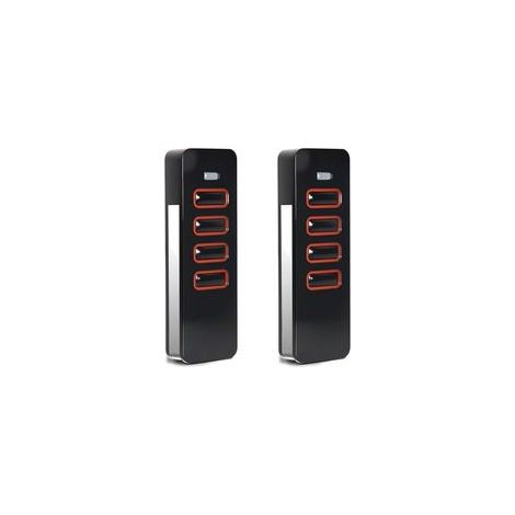Lot de 2 télécommandes 868 MHz pour Pearl 4018V000, 4 canaux d'ouverture de garage pour 4015862001900, porte de garage pour motorisation de portail d'été, code rouleau, 2 pièces (1/5)