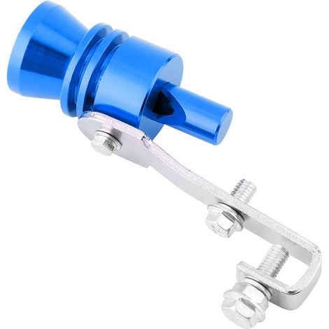 Sifflet Turbo pour tuyau d'échappement universel, accessoire auto pour voiture, ATV, SUV, bleu (1/4)