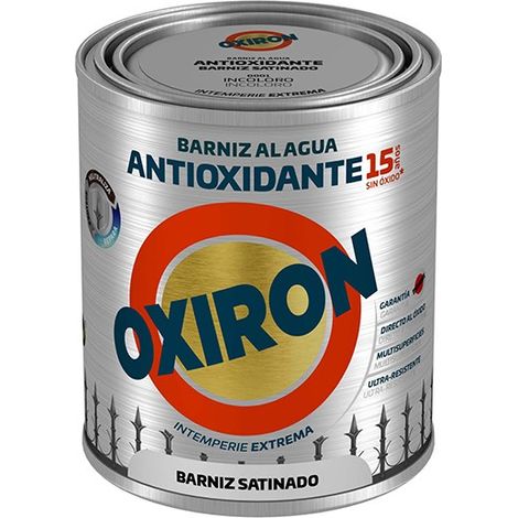 VERNIS SATINÉ ANTIROUILLE À BASE D'EAU - 750 ML