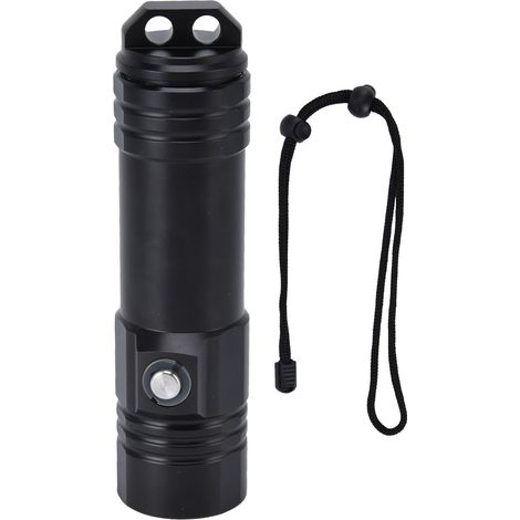 royaluxe - Lampe torche de plongée étanche IPX8, 2000 lm, haute luminosité, 5 modes d'éclairage, portable (1/5)