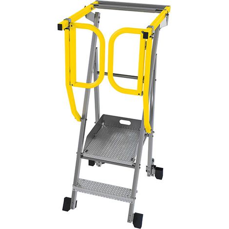 Mobile Podestleiter 2 Stufen - Maximale Arbeitshöhe 2.50m - PAM2-PS/R