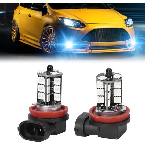 Ampoule stroboscopique LED multicolore pour phares antibrouillard avec télécommande 12-24 V H8 27 SMD RGB (1/5)