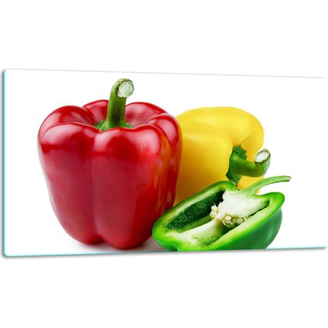 Glasschild Schneidebrett 52x30 Paprika (1/5)