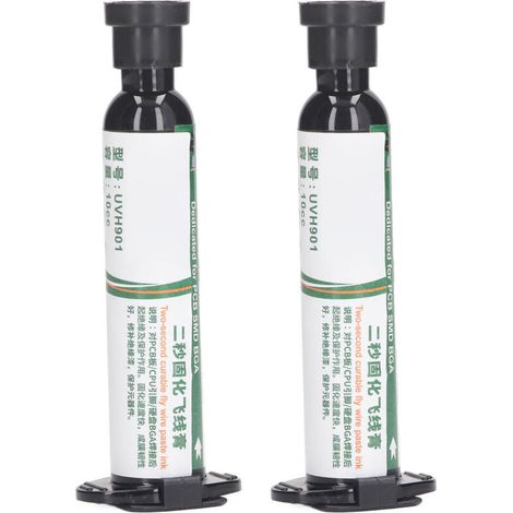 2pcs Isolé UV Durcissant Encre de masque de soudure pour PCB Soudure Encre résistante à la soudure Multifonction pour la soudure (Blanc laiteux) (1/5)