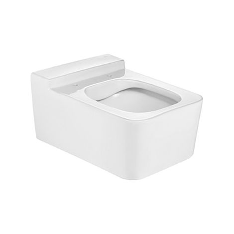 Taza de inodoro suspendido sin tapa RIMLESS Square INSPIRA - ROCA Color: Blanco (1/3)