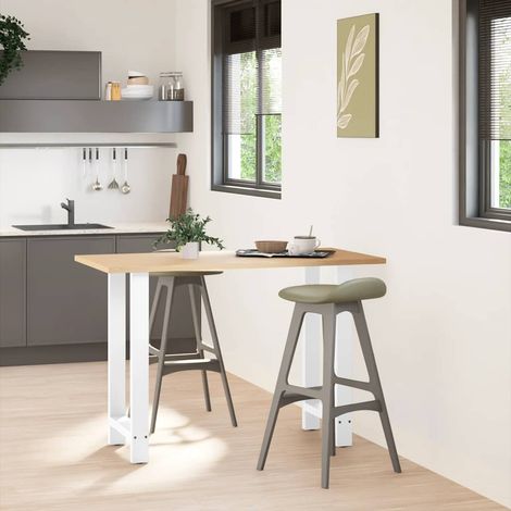 Pied de meuble,Pieds de table de bar Blanc 2 pièces 40 x (90-91) cm Acier CFW80634 (1/5)