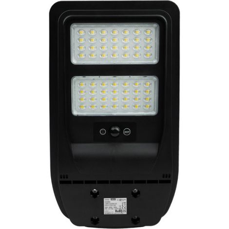 Lampadaire solaire LED 100W 4000K 1000lm IP65 capteur (1/4)