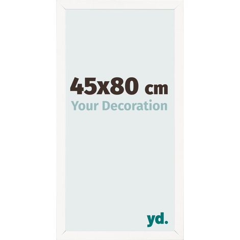 yd. - Cadre photo 45x80 - Blanc Brillant - MDF - Bologna