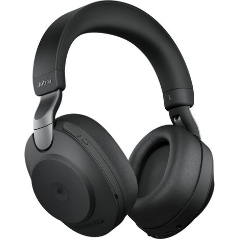 Jabra Evolve2 85, Link380c MS Stereo mit Ständer, Schwarz – Headset, Büro/Callcenter, 28599-999-889