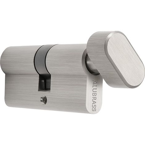 1 cylindre de serrure, 45/65 mm, bouton rotatif, 3 clés, porte d'entrée, appartement (1/2)