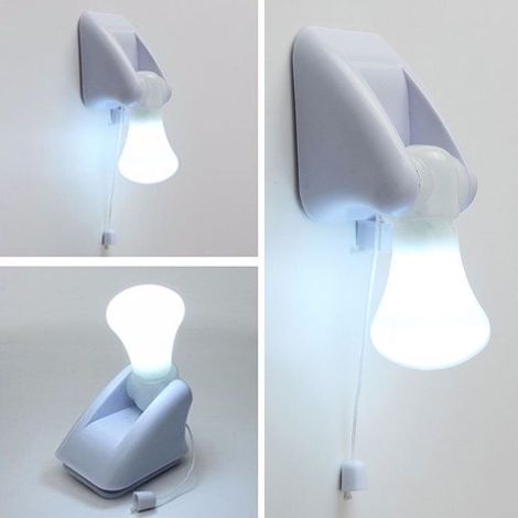 Lampe LED Autocollante - 3 LED Blanc - Alimentation Par 3 Piles AAA - Pour Armoire Placard Cuisine Salle De Bain - 1 Pièce (1/5)