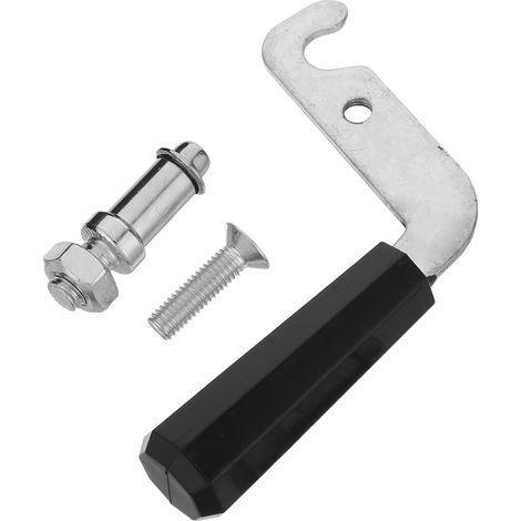 Poignée de Poêle à Bois en Fer et Plastique, Ergonomique et Résistante Chaleur pour Chauffage Domestique en Hiver, Accessoire de Remplacement Solide (1/5)
