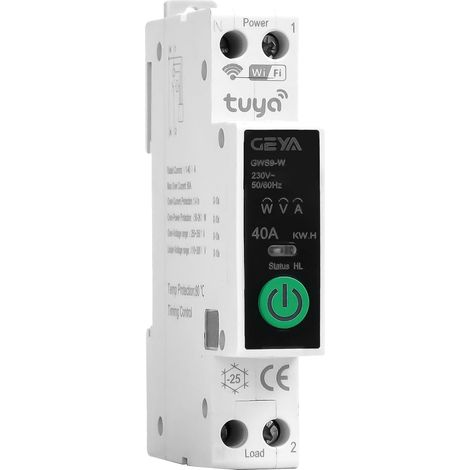 Disjoncteur intelligent avec comptage Télécommande sans fil Smart Home 1A63A réglable 90V240V (1/5)