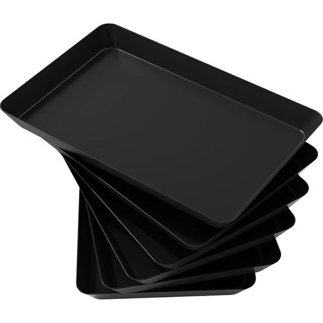 Serving Tray, Tray, Plastic Tray, 36.7 x 24 cm, Buffet Stand, Fruit Basket, Cake Stand for Snacks, Biscuits, Set of Dishes, (1/5)