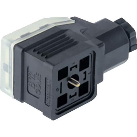 Connecteur, composants électroniques montables Hirschmann GDME 2011 933 029-100-1 noir Pôle:2P + T 1 pc(s) (1/4)