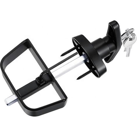 Poignée en T pour serrure de porte de garage de remplacement, construction métallique durable, mécanisme de verrouillage sécurisé, 1 pièce (1/5)