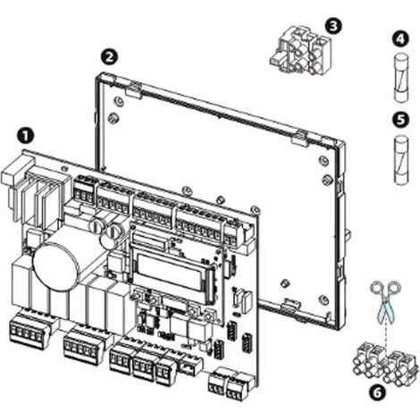 Kit de remplacement ZLX24SA-SR CAME 88006-0085 pour panneau de commande central ZLJ24 ZL19 3199ZLJ14 ZLJ14