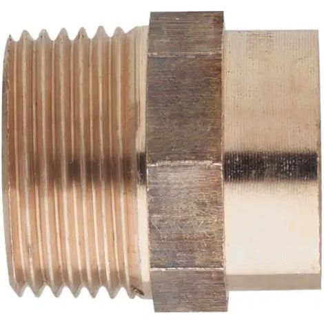 Raccordo Niples Maschio Filettato Da 1" 1/2 Ø42 Rame A Saldare (1/2)