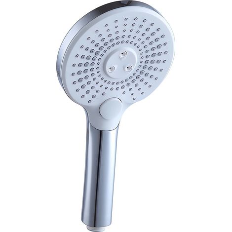 Shower Head - 3-Mode Adjustable Pressure - 20 mm Thread - For Shower And Bath - 1 Unit (1/5)