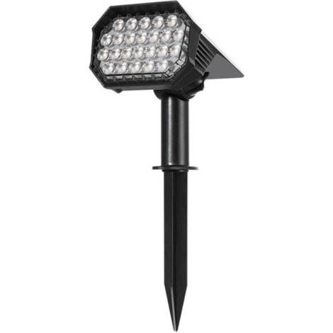 Lot de 2 LED Spot Solaire Extérieur Etanche IP65 Lumière Puissante Réglable, Lampe Solaire Exterieur Projecteur au Sol Eclairage Solaire Applique Extérieur de Chemin Jardin Garage Terrasse Cour (1/5)