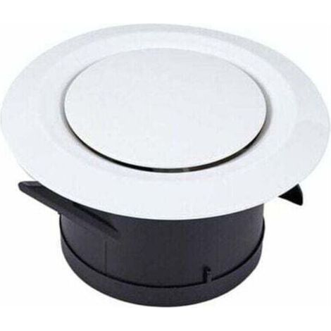 Orifices d'aspiration et de soufflage Diffuseurs à 100 disques - Grille de ventilation ronde en plastique réglable - Ventilation par ventilateur