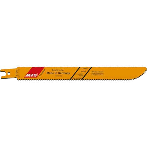 2 Lames scie Sabre Trimetal avec dents bilatérales fraisées et avoyées 200X19X1.27Mm - 2.5Mm - 1.8mm