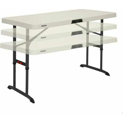 Lifetime Kunststoff Klapptisch Camping weiß 122x61x86 cm