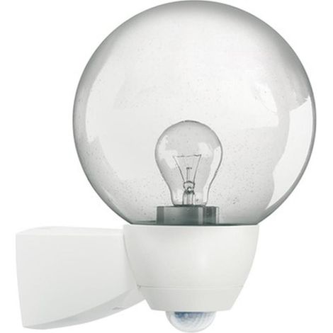 AL Monza/Garda Sensorleuchte 77W HV-Halogenlampe weiß matt Glas klar Leuchte (1/5)