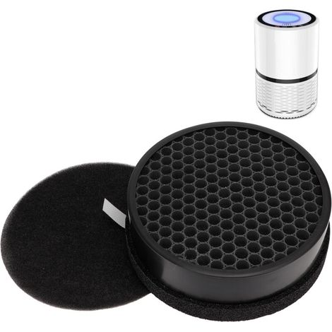 LV-H132 Filtre de Remplacement, 3-en-1 Pré-Filtre, Véritable Filtre Hepa, Filtre à Carbone Activé à Haute Efficacité, LV-H132-RF (1/5)